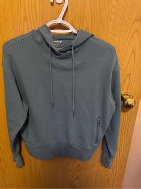 Old Navy Ladies Teal Pullover Hoodie with Zip Pockets